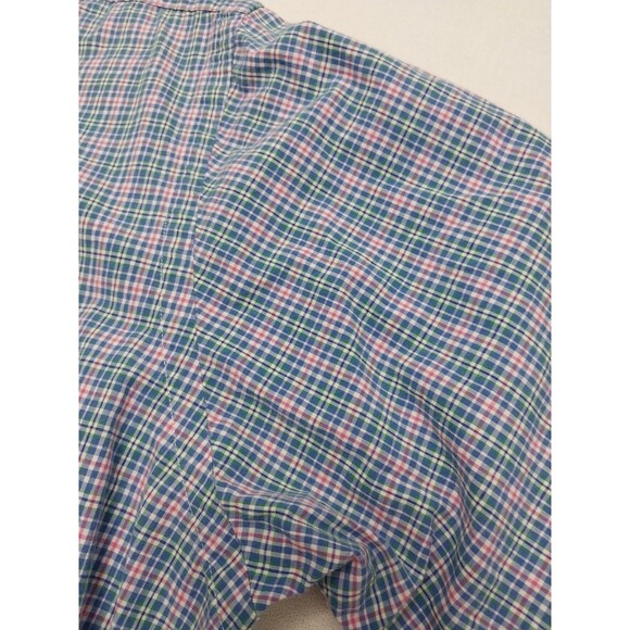 Ralph Lauren Button Down LS Shirt Mens Size XXL Pink Blue Plaid Classic Fit - Picture 13 of 16